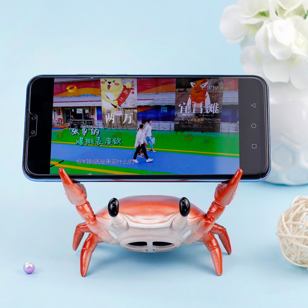 Ny japansk Creative Cute Crab Pen Holder Bluetooth Audio