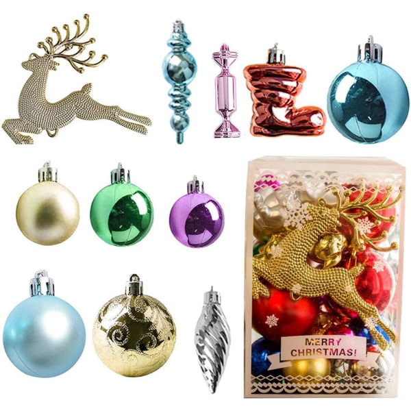 30 Plastjulekuler, Julekuler, Juletre