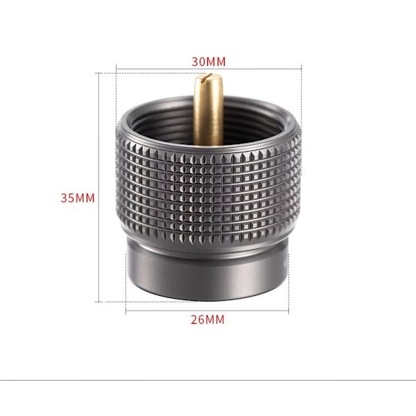1 stk Camping Gasskokeovn Adapter -- Gas og Propan Tank Konverter