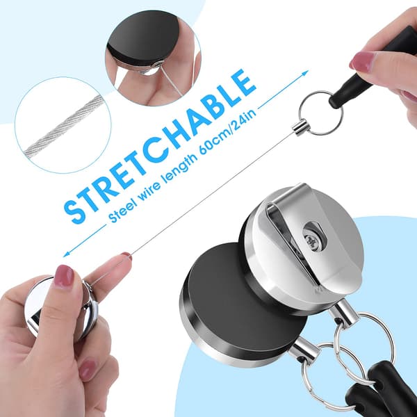 4-pack tung retractable pennhållare