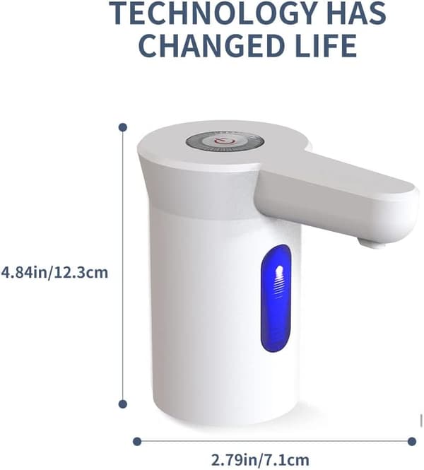 1 stycke (Vit) Vattenbehållare Pump, Elektrisk Dricksvatten