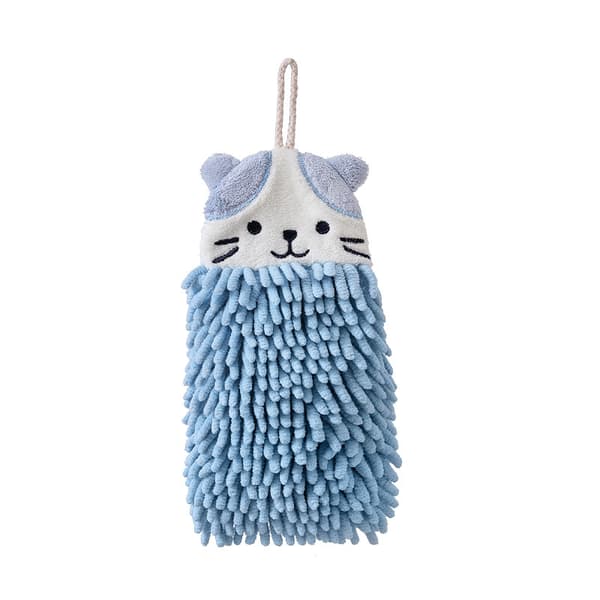 1 stk Blød Fluffy Mikrofiber Absorberende Håndklæde Hængende Håndklæde