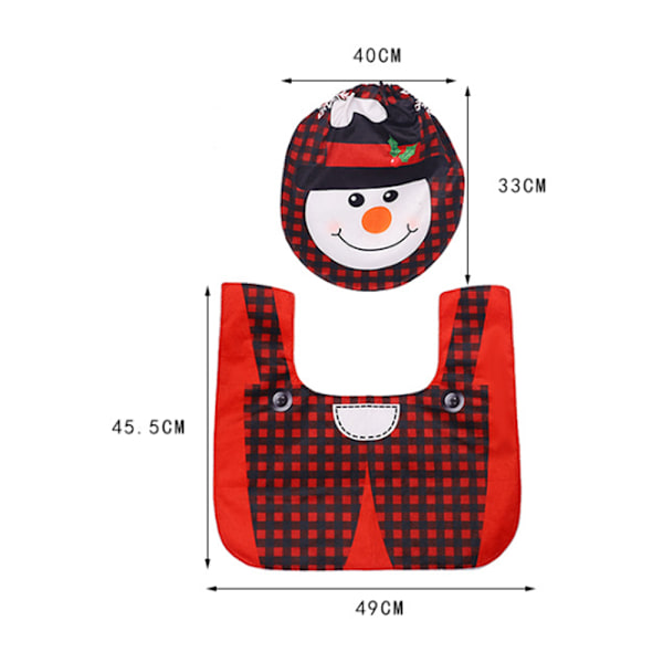 Toalettlock med julmotiv, 2-pack, Jul