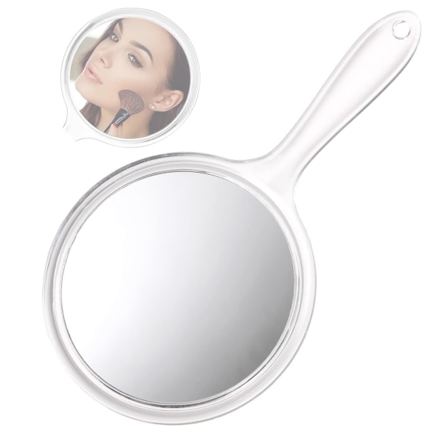 1 universal sminkspegel med handhållet förstoringsglas