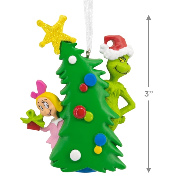 Dr. Seuss's Hvordan Grinchen Stjal Julen! Grinch med Cindy Lou Who Julepynt