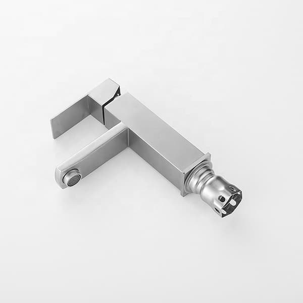 Badekarbatteri Basin Mixer 304 Børstet Rustfritt Stål Enkelt