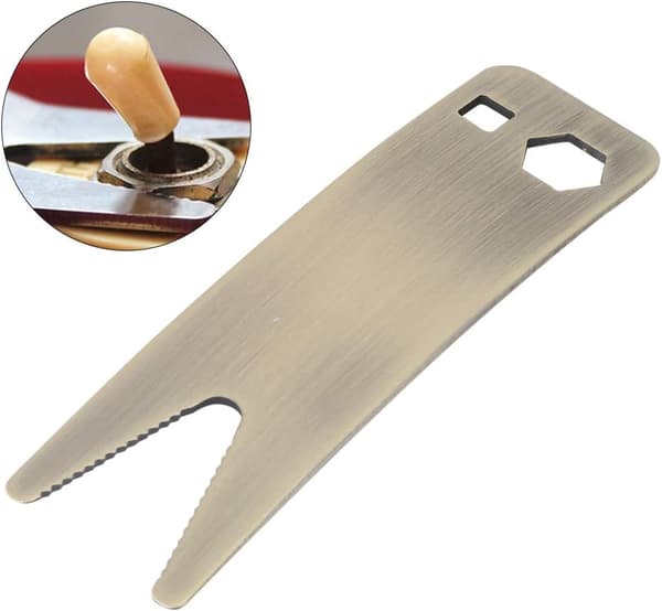 1 gitarrnøkkel, multiverktøy for å stramme instrument