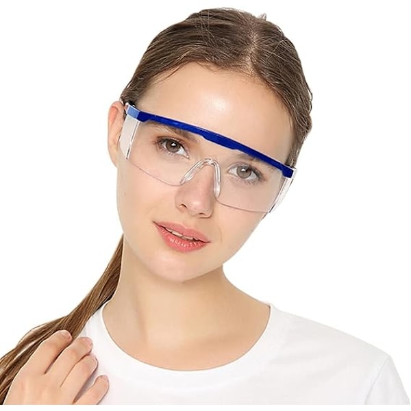 2 st Anti-Dimma Skyddsglas Blå Ramar UV-Skyddsglas för