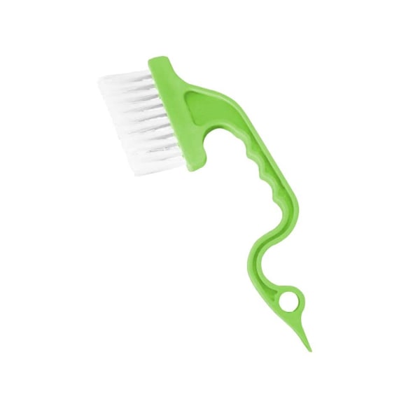 1 green grooved gap cleaning brush, handheld