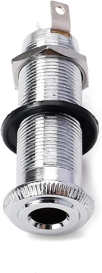 Elektrisk guitarbas 6,35 mm jack-udgang - krom