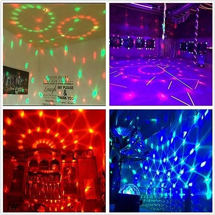 Discokule Discolys Partylys Lydaktivert Strobe