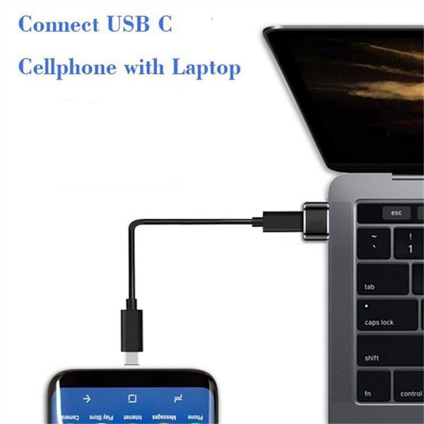 3-pack USB C till USB-adapter, USB C till USB C Konvertibel Typ C-adapter för iPhone 13 12 Mini Pro Max, Airpods iPad