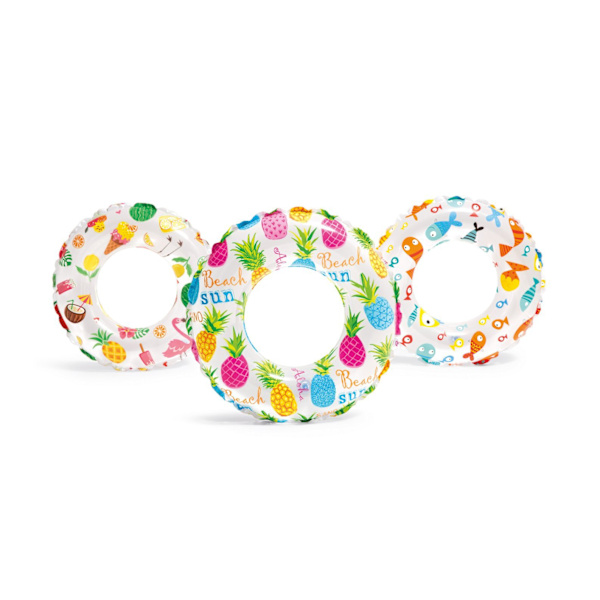 Svømme ring, børnesvømme ring, blandet hårfarve, PVC ind