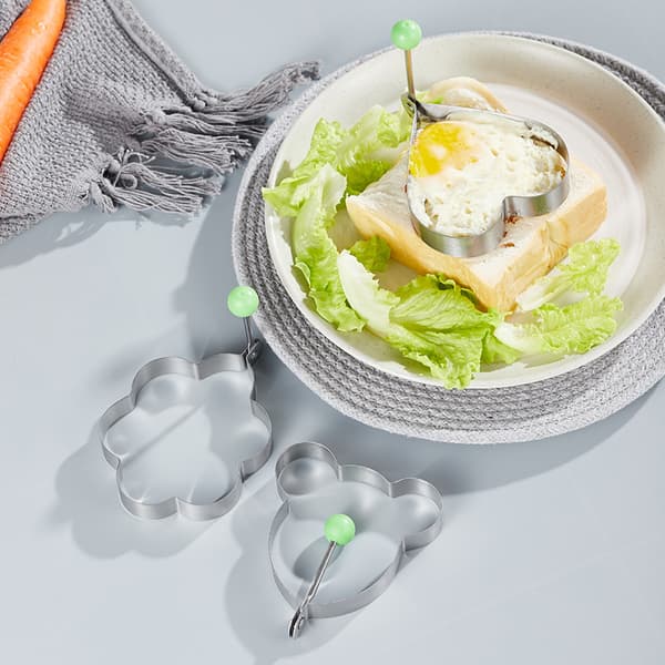 Æg Ringe, Non-Stick Æg Ringe til Stegning, 5 Forskellige Former
