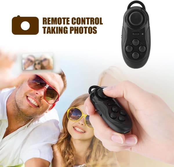 Trådløs Bluetooth-gamecontroller, fjernbetjening til selfiekamera