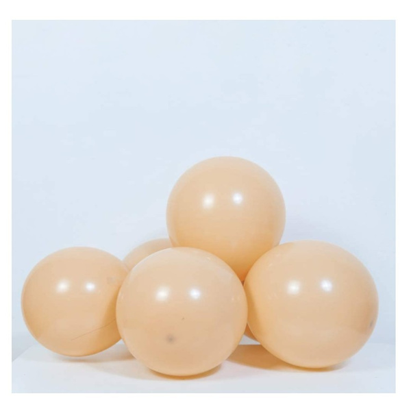 Beige Retro Balloner, 100 stk. 12 tommer Aprikos Balloner Mat