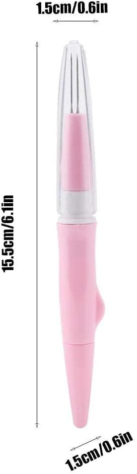 1 stycke rosa ullfilt, 3-nålsset, Pok Le, 3-nålsset