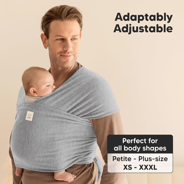 Baby Wrap Carrier Klassisk Grå