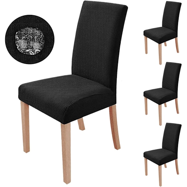 4 stycken, Stretch matstolsöverdrag tvättbart modern stol