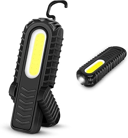 Laderbar arbeidslys, supersterkt 5W LED-flomlys og 3W
