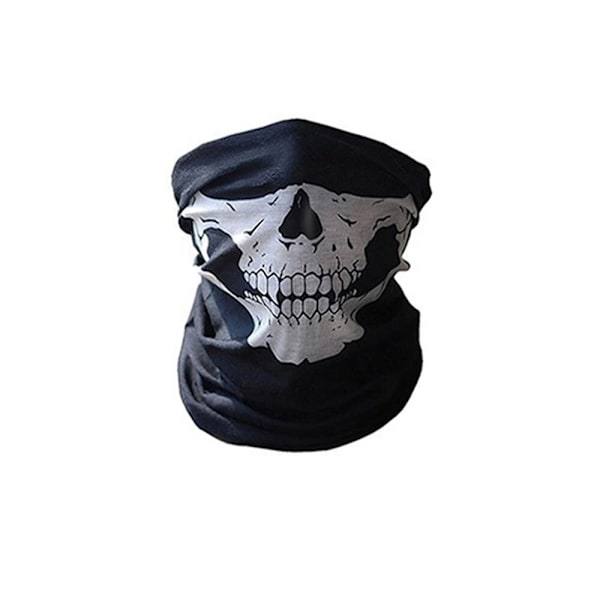 Svart Sömlös Multifunktionell Magisk Halsduk Varm Ridmask
