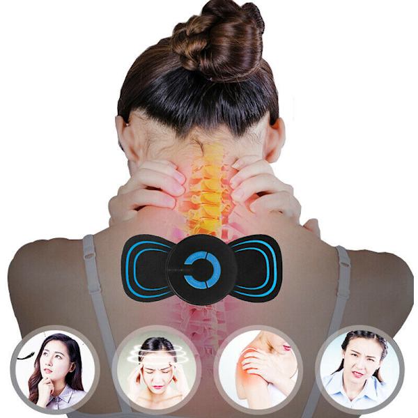 Mini Bärbar Elektrisk Nackmassager, Axlar Rygg
