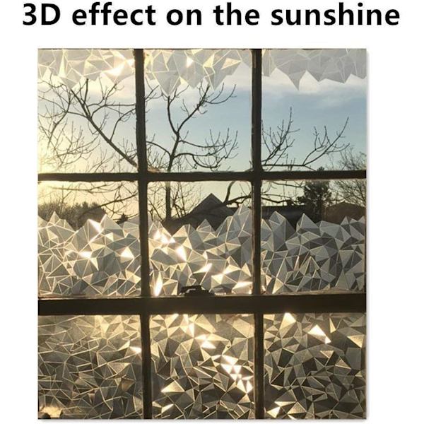 3D timanttimäinen koristeellinen ikkunan säilytyskalvo