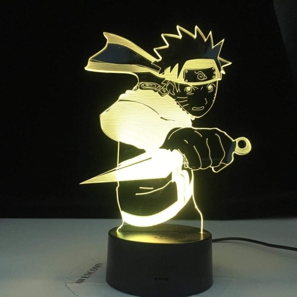 1 st Bluetooth sänglampa Anime Naruto Kids Led nattlampa