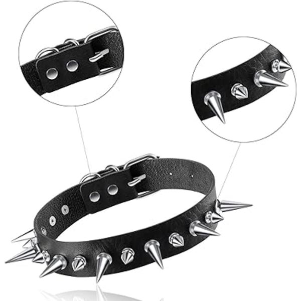 1 kpl Naisten ja Miesten Kylmä Punk-Choker Goottilainen Piikki Sydänmuotoinen