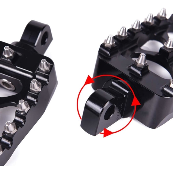 Motorcycle Foot Pegs（15*9*5cm）, Wide Foot Pegs, CNC 360° Rotating