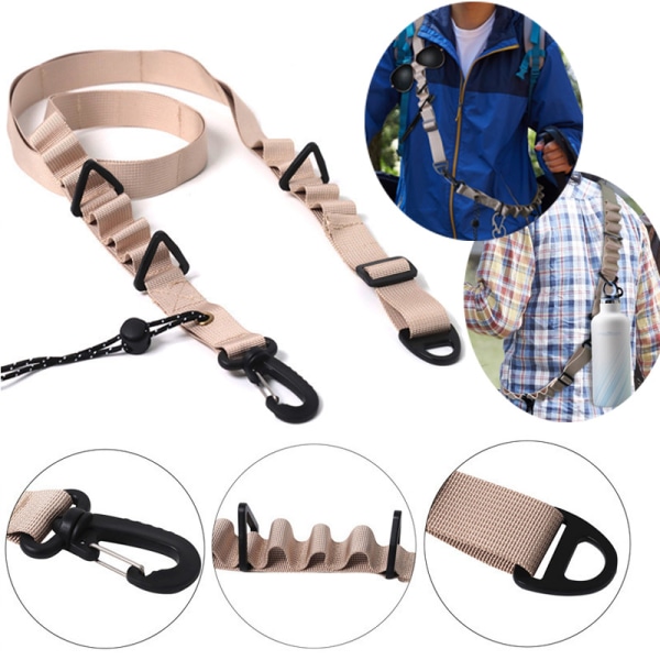 1 stycke utomhus multifunktionell axelrem för camping