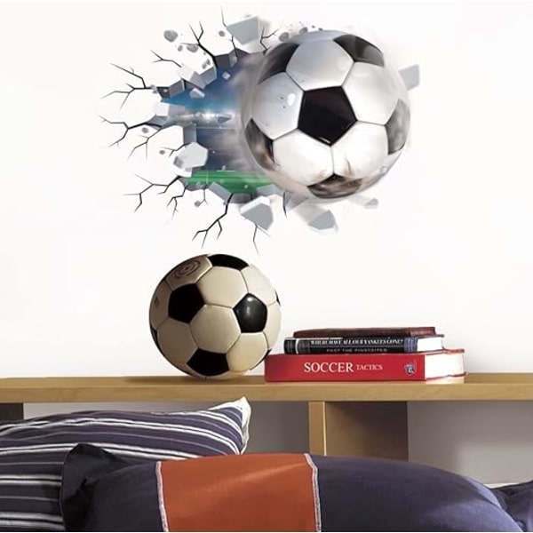 1 st 3D fotboll väggdekaler, pojkrum fotboll dekaler