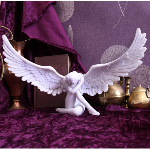 1 Stykke Feenglemor Resin Ornament Statue, Himmelsk Engel