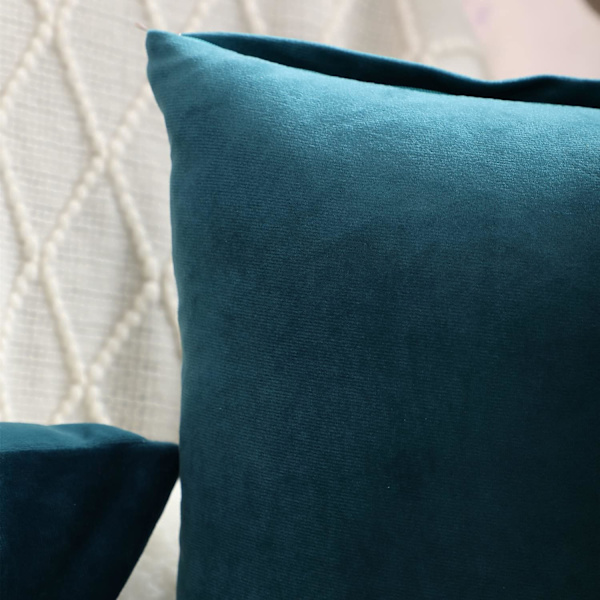 Sammetskuddeöverdrag Kuddfodral Pack om 2 Polyester Soffa Kudde