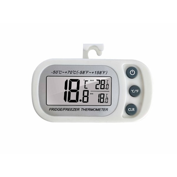 2-pack kylskåpstermometer, digital frys/kylskåpstermometer med