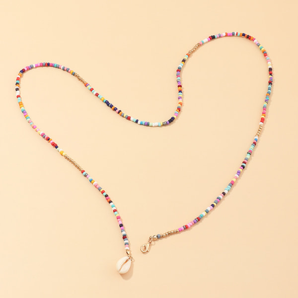1st (Färg) Bohemian Wind Colorful Bead halsband Seven Color