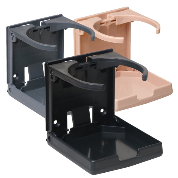 1 stk. Universal Justerbar Foldbar Kopholder Sort Bil Drik