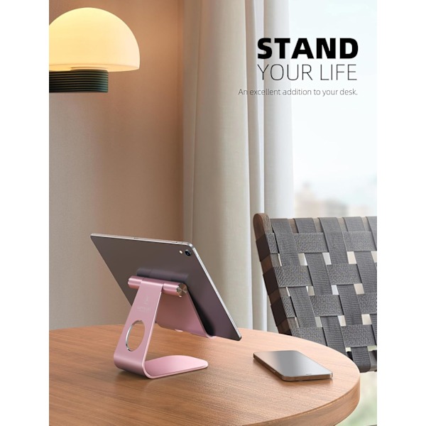 Tablet Stativ Justerbar, Tablet Stativ: Desktop Stativ Holder Dock Kompatibel med Tablet Som iPad 2018 Pro 9.7,