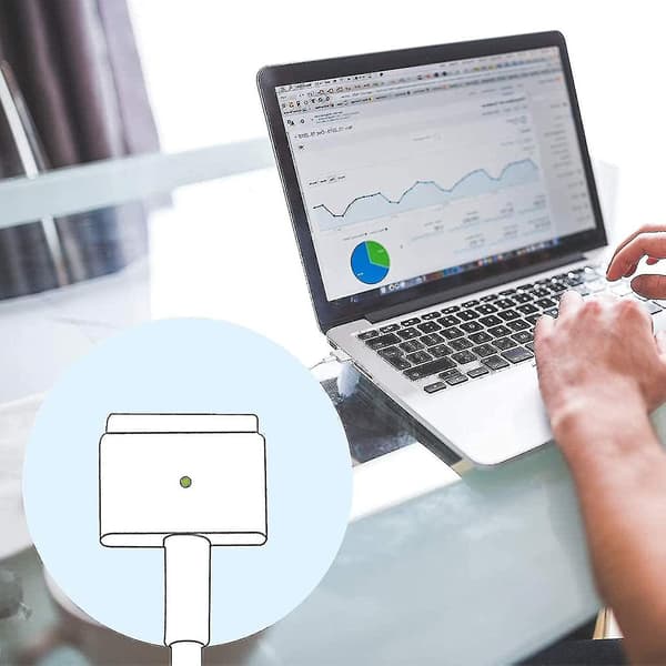 MacBook Air-oplader, AC 45W Magsafe 2 T-Tip strømadapteroplader
