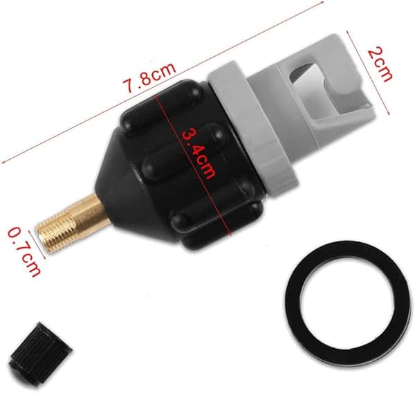 2 stk. Kajak Padle Luftventil Adapter til Kajak Pumpe Adapter til