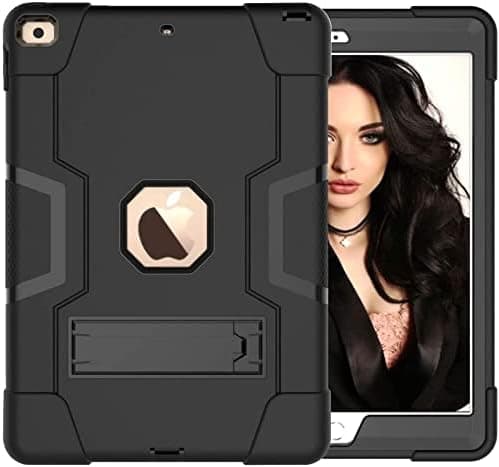 Fodral Kompatibelt med iPad 9/8/7 (10,2 tum, 2021/2020/2019 Modell, 9:e/ 8:e/ 7:e Generation) 3-delat
