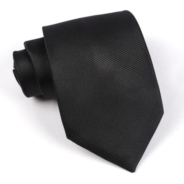 Slimmad tunn slips för män, tunn massiv formell sidenslips (modell 8XA002)