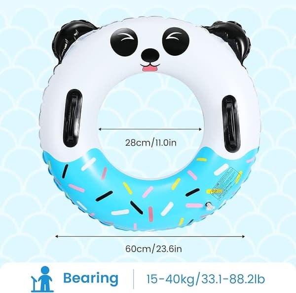 Panda bade ring oppblåsbar bade ring panda vannsport