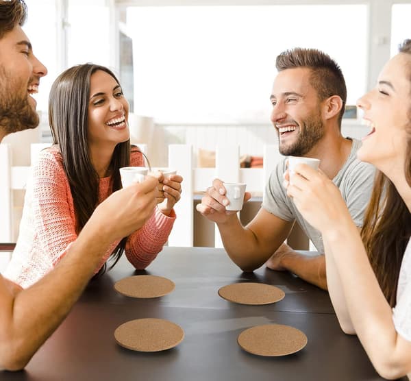 Underlag, drikkekorkunderlag, kaffebordskorkunderlag med