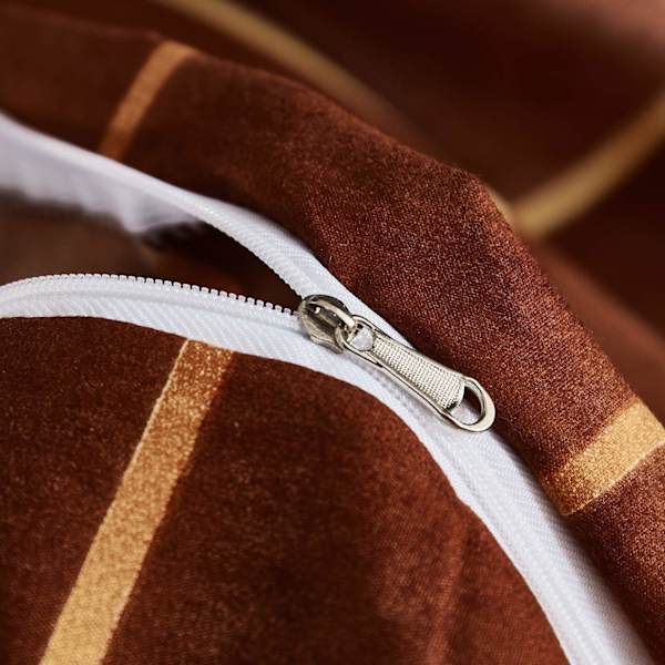Sängklädesset i kamel-färg 200x230 Taupe Braun Vuxen 2 Personer Täcke