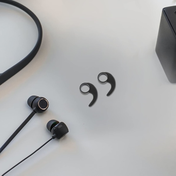 6 stk. silikone ørehooks til in-ear hovedtelefoner kaliber 10mm