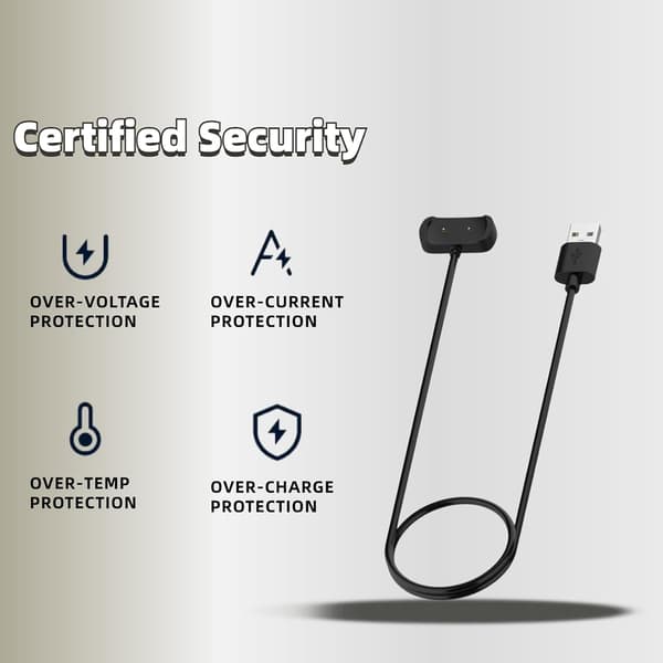 2-pak Opladerkabler til Amazfit GTR 2 / 2e / Mini, 1 m