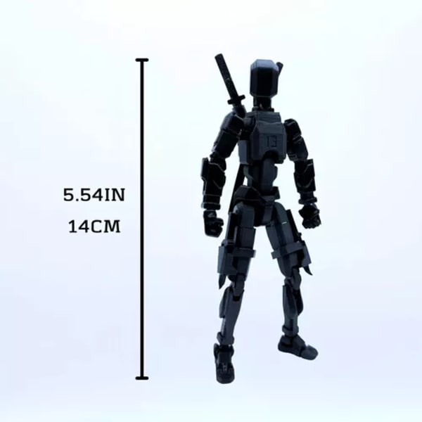 Dummy13 3D-tryckt Actionfigur 5.54 Tum
