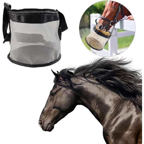 1 stk Hestefôrposer, Heste Holdbar Polyester Mesh Fôrpose Hay
