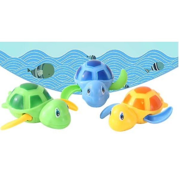 3 Pack Baby Bath Toy, Bath Toys For Baby Kid 1 2 3 4 Years Old, 3 Pieces Animal Floating Toys, Pool Toy Water Game, Shower Toys For Boy Girl - Turtle